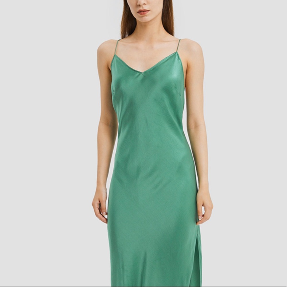 Satin Midi Dress